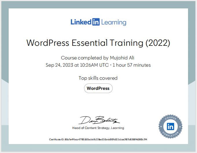 WordPress Essential Training