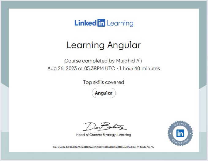 AngularJs certification